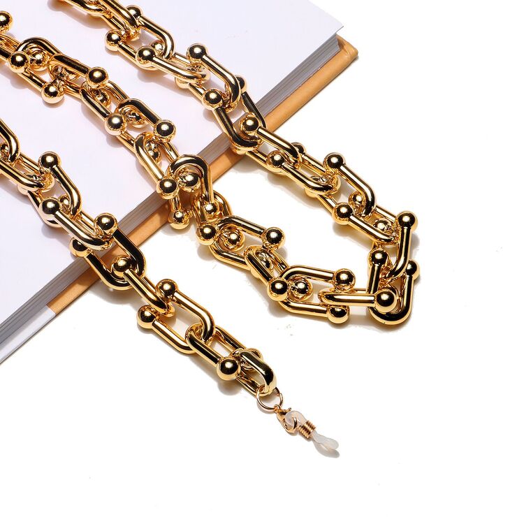 Цветная нескользящая цепочка для очков GB102