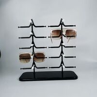 Tabletop plastic glasses stand for 10 slots Y1010