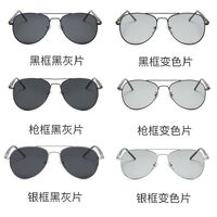 Polarized photochromic metal sunglasses KY209-2