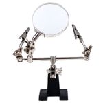 Tabletop multifunctional magnifying glass third hand 1083-XX, magnification: 2.5X