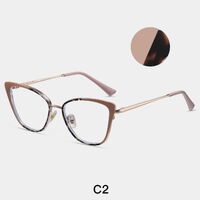 Combined frame (metal + TR90) or glasses with blue light protection, with spring hinges FA87262