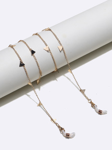 Glasses chain with triangles GL1348