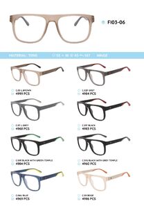 TR90 plastic eyeglasses frame FI03-06