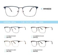 Metal men's frame for glasses MM4058