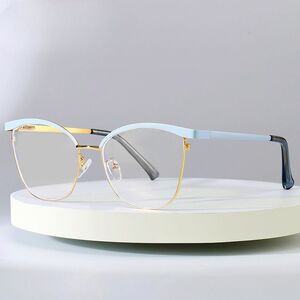 Metal glasses with blue light and UV protection 9716-GT