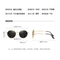 Поляризационные солнцезащитные металлические очки с защитой UV400 RB3565-GT