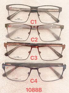Metal frame for glasses with spring hinges 1088B