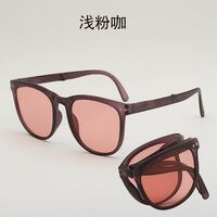 Folding plastic sunglasses with UV protection 2526