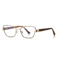 Оправа женская металлическая + пластик TR90, линзы-блюблокеры с защитой от ультрафиолета и синего света More FCS3167