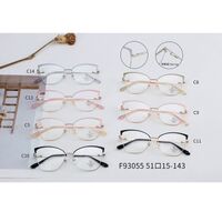 Combined frame (metal + TR90) with Blue Ray Cut protection lenses and flex MAMO F93055