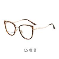 Combined frame (metal + TR90) or glasses with blue light protection, with spring hinges FA7149
