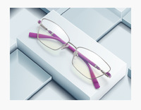 Metal blue blocker frames for glasses 3012