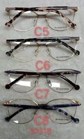 Metal frame for glasses with spring hinges 9761B