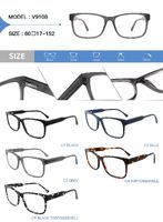 Plastic acetate frame for glasses with spring hinges Big City V9108