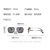 Plastic + metal retro sunglasses Elit 60-H2436-EL
