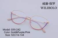 Metal ultrathin frames Wilibolo, with spring hinges G95-242