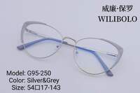 Оправа металлическая ультратонкая, с флексом Wilibolo G95-250