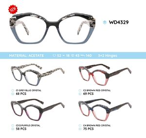 Plastic acetate eyeglasses frame WD4329