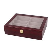 Планшет настольный для демонстрации оправ и очков на 8 мест, с крышкой, лакированное дерево