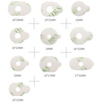 Липкий сегмент (липучки, слиперы, противоскользящие накладки для блокировки) для линз, жёлтый цвет, материал полиэтилен, 1000 штук, DAS1912