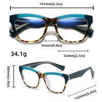 Plastic frame with anti-blue light protection lenses, with spring hinges Elit 5737-EL