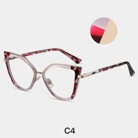 Combined frame (metal + TR90) or glasses with blue light protection, with spring hinges FA87315