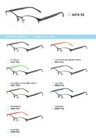 Металлическая оправа с дужками из материала TR-90 HZ13-55