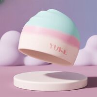 Шапочка для плавания силиконовая водонепроницаемая женская GJ009-YU, 21*24 см