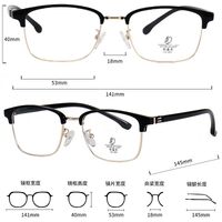 Оправа комбинированная (металл + TR90) с линзами Blue Ray Cut MAMO H6600