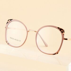 Combined frame (metal + TR90) or glasses with blue light protection, with spring hinges FA87200