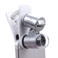 Portable microscope for phone mounting 9882W, magnification: 60X