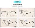 Metal eyeglasses frame for kids with spring hinges Nano Bimbo 610104 (item in stock)
