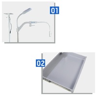 Рабочее место офтальмолога, комбинированный стол + кресло CS-560B, столешница 980*490 мм 