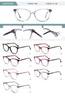 Plastic acetate frame for women with spring hinges 7062-DA