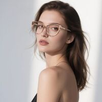 Plastic TR90 frames for glasses for women with UV and Blue Ray Cut protection FOCUS FCS2243