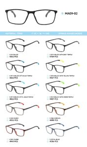 TR-90 plastic frames for glasses, with spring hinges MA09-02