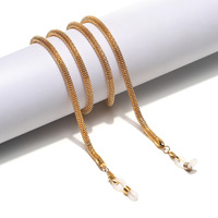 Цепочка для очков из нержавеющей стали с сердечками и звездами GL1309