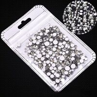 Набор страз с плоским дном для украшения оправ и очков, 39 цветов, PD0006