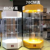 Стойка-витрина акриловая настольная вращающаяся для очков, оправ, футляров и аксессуаров 62037204