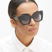 Plastic sunglasses in the shape of a 