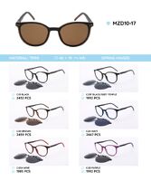 TR90 plastic frames with a sun protection clip-on MZD10-17