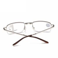 Очки металлические мультифокальные складные для чтения 1810渐进 с защитой Blue ray cut с футляром, диоптрии от +1.00 до +3.50, РМЦ=62-64