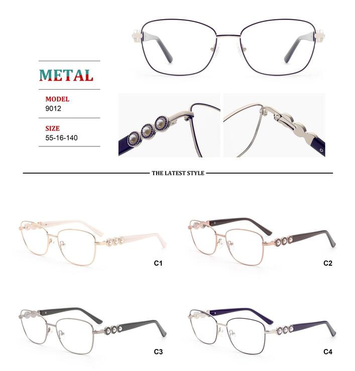 Metal frames for glasses with spring hinges Big City RD9012
