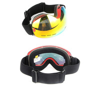 Ski goggles with big spherical panoramic double anti-fog mirror H106-1