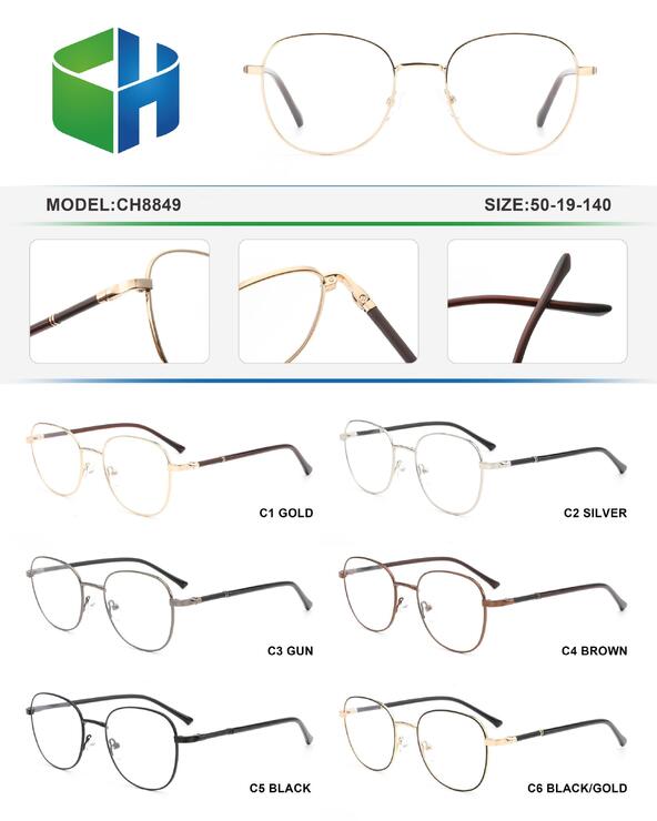 Оправа металлическая мужская с флексом CH8849-DA