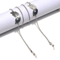 Металлическая цепочка для очков и масок с кулоном 