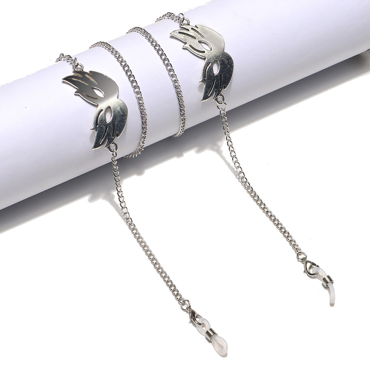 Металлическая цепочка для очков и масок с кулоном 