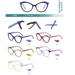 Plastic frames for glasses, acetate lamination with spring hinges Big City BL-2805