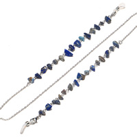 Цепочка для очков из натурального бирюзового камня GL1205