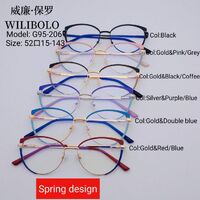 Metal ultrathin frames, with spring hinges Wilibolo G95-206